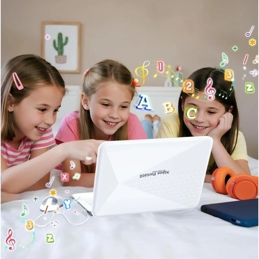 (21)Bilingual and Educational Laptop Spanish/English, 120 Learning Color Screen
